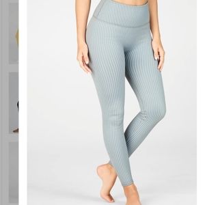 Fabletics High Waisted Seamless Light Blue Leggings